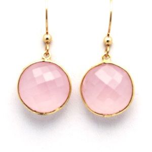 Rose Quartz Gemstone Earrings